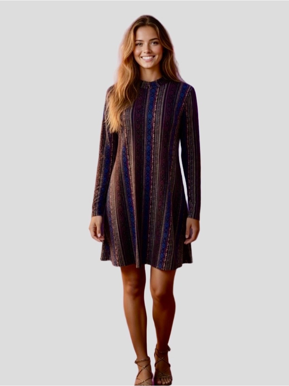 BCBGeneration Long Sleeve A-Line Dress Women’s Size M